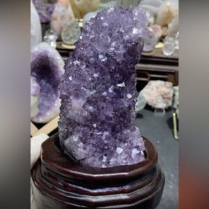 Amethyst Crystal Cluster with Stand